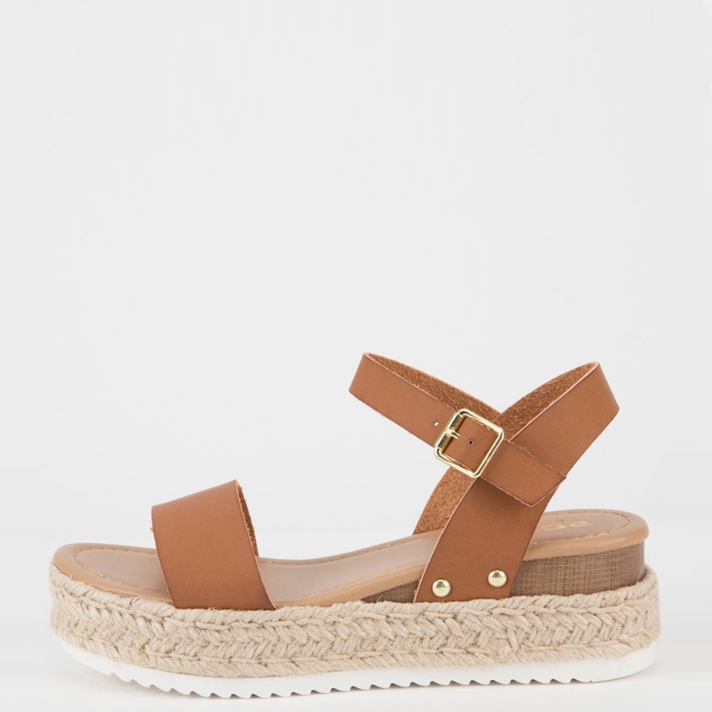 NEW🔥 SZ 10 Ankle Strap Espadrille Platform Sandal - Picture 3 of 6